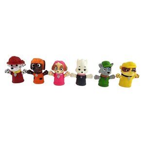 Ginsey Nickelodeon Paw Patrol Finger Puppets 6 Marshall Rubble Skye Sweetie Zuma